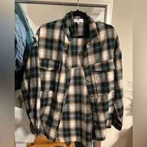 Plaid button down